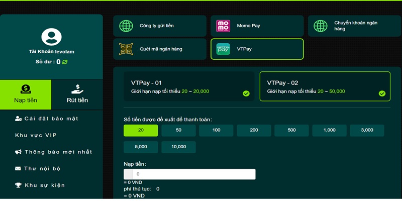 Ứng dụng VTPay được nhiều người vận dụng để tạo vốn